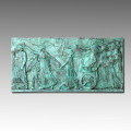 Mythologie Statue Relief / Relievo Apollo Bronze Skulptur TPE-451A / B